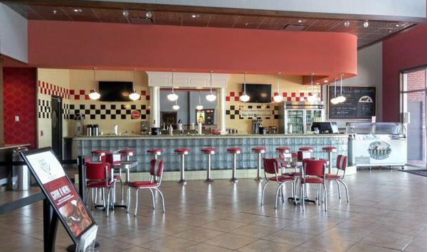 Blue Bell ice cream parlor inside Grand Avenue Theater