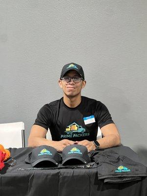 Alvin at a career fair and convention