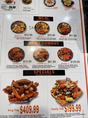 Menu Combos