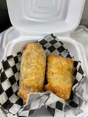 Chicken cheesesteak eggrolls