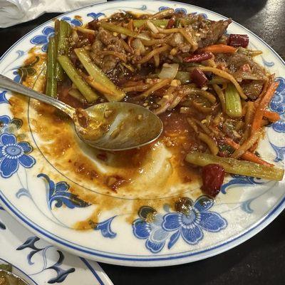 Szechuan beef