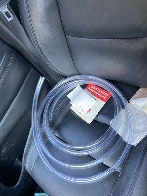 3/4 clear tubing for a fish tank canister