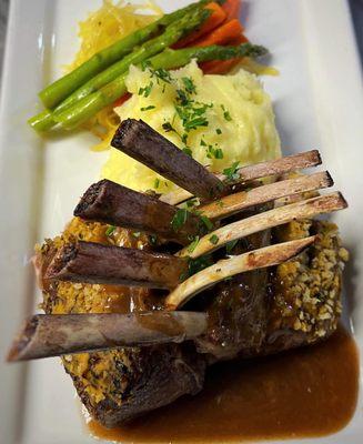 Dijon & Herb Encrusted Rack of Lamb