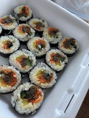 Kimbap.  About two dozen pieces or more!!!