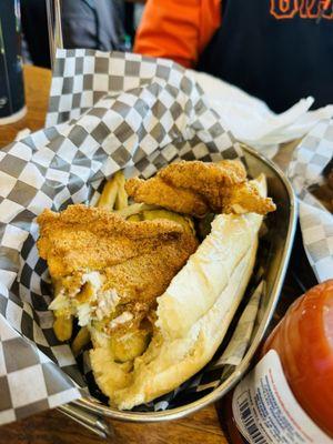 Fried Catfish Po Boy !!! It was absolutely delicious.