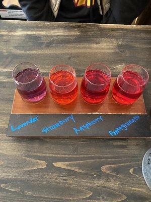 Champagne seltzer flight