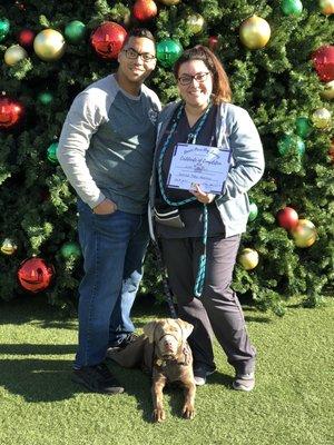 River passed her Advanced Puppy Obedience Class!! Way to go!!!