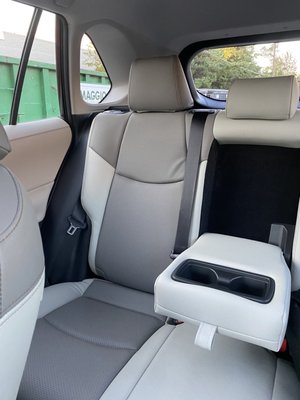 I love the leather seats also and the two tone color