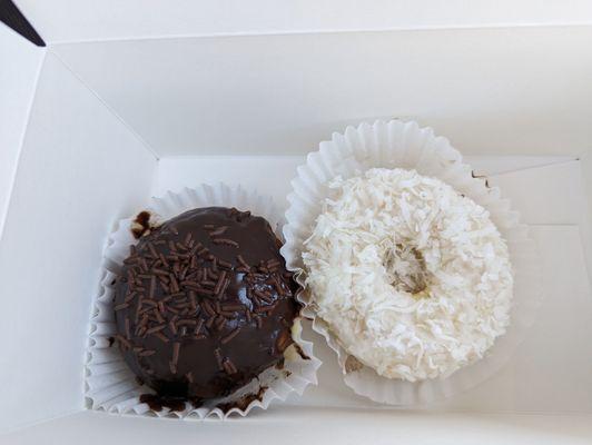 Boston Cream and Coconut gluten free donuts