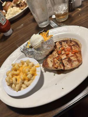 Salmon, Mac & Cheese, Loaded Baked Potato