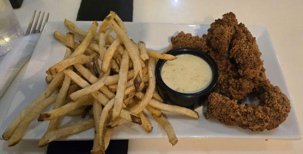 Steak Fingers - actually steak, not the overly tenderized stuff.  Incredibly tender