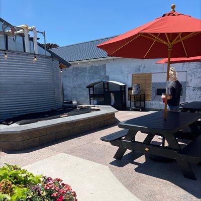 Outdoor patio area