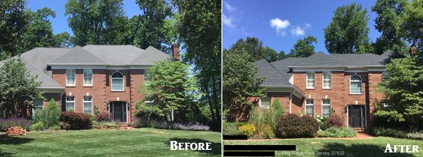 Before and after - roofing job