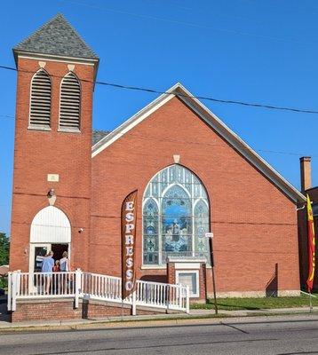 SO cool.  It's a refurbished Church.  Front view