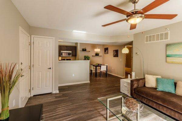 Dining Area and LIving Room