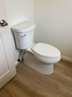 Toilet installation in Atascadero.