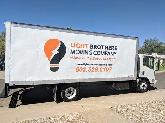 The new member to the Light Brothers Moving family of trucks.