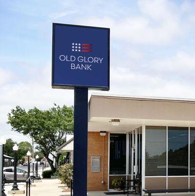 A photo of one of Old Glory Bank's locations in the great state of Oklahoma U.S.A!