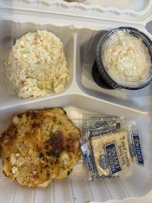 Crab cake platter