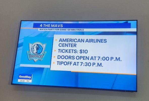 Watch party at the AAC TONIGHT! GO MAVS ! June 6 2024 MAVS at Boston