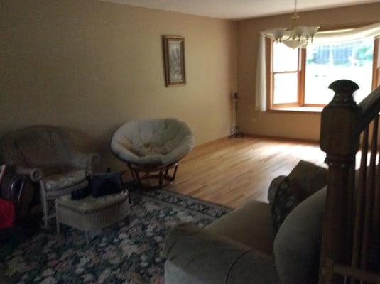 The Seller was not going to have a dining room in her new house, so she sold that furniture...