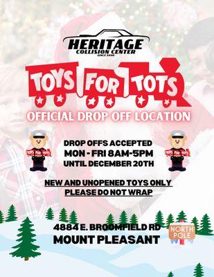 Proud partner of Toys For Tots