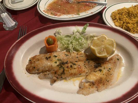 Filet of Sole in Lemon Sauce