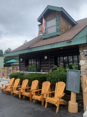 Outdoor waiting area