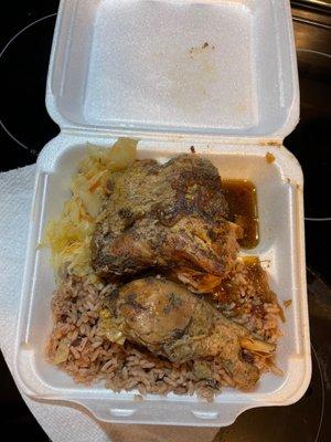 Jerk chicken lunch special