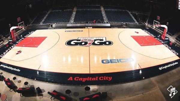 Capital City Go-Go court inside the Entertainment and Sports Arena in Southeast Washington.