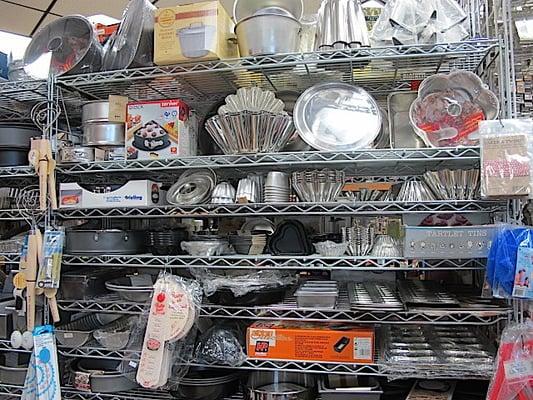 Bakeware galore.