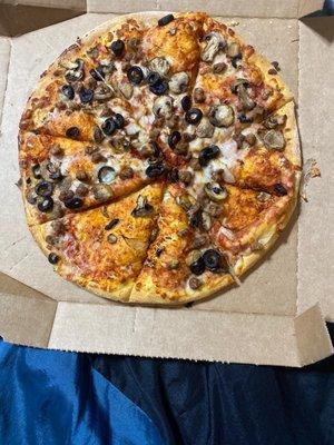 This is how my dominos order arrived I've never experienced such BS from this franchise before.