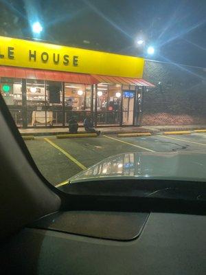 Worst Waffle House in America. They wouldn't take my order for being white...