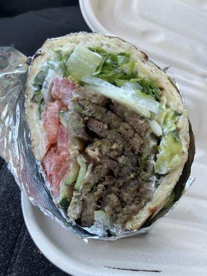 Lamb and beef gyro