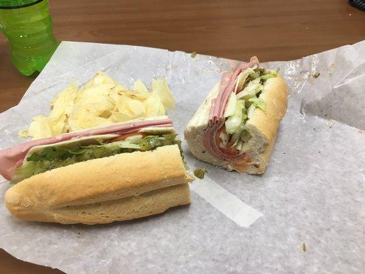 I always come here for a Great Italian sub. They are always fresh baked bread and fresh cut deli meats in front of you. Go get one!