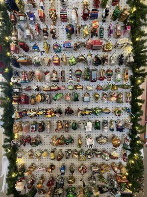 The largest and most complete collection of Olde World Christmas ornaments I've ever seen besides the OWC flagship store.