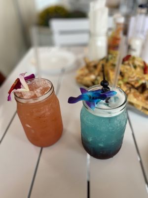 Strawberry Margarita & Midnight Blue Margarita