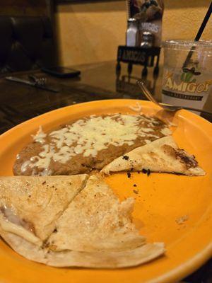 Kids cheese quesadilla