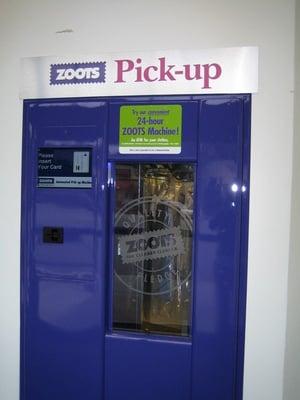 Zoots Machine 24/7 Pickup and Drop Off