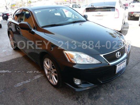 2007 LEXUS IS250, CLEAN TITLE, CLEAN CARFAX, $10,895 Ask COREY for More detail. www.corey4cars.com