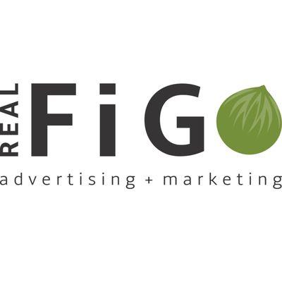 The logo for Real FiG Advertising + Marketing.