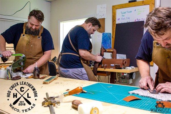 WacoBuilt Video Shoot with James Hoskins of Hog Creek Leatherwork