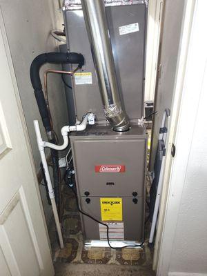 New Coleman evaporator and furnace