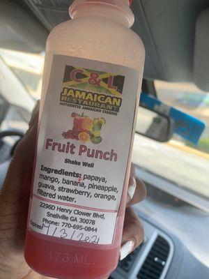 Fruit Punch like real fruit juice just like Jamaica  yummy