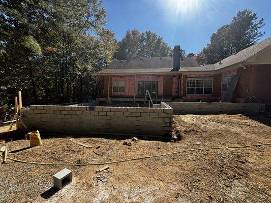 We did this foundation for a new addition to an existing home! Any concrete jobs you want, we can do!