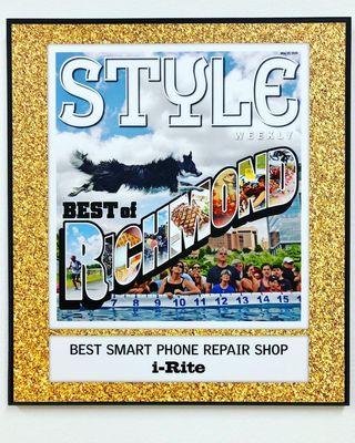 We are Style Weekly's Best of Richmond 2018/2019 winners!