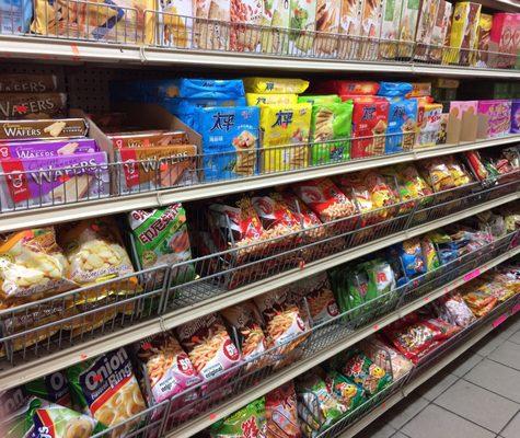 Snacks aisle