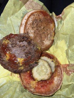 A CHEESEBURGER WITH NO CHEESE