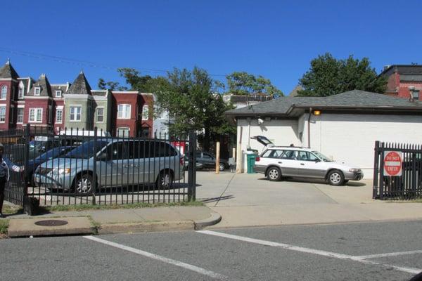 parking lot on RI Ave NW side of building