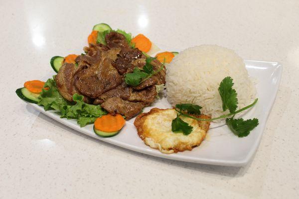 Gilled Pork and Egg with Rice